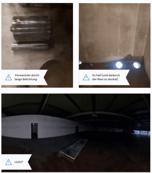 Fotodokumentation auf der Baustelle - Darauf ist zu achten! Unschärfe und Gegenlicht vermeiden, auf ausreichende Belichtung achten